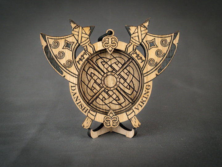 Shield Wall i træ fra Danish Viking-serien