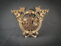 Thors hammer i træ, vikingeophæng fra Danish Viking-serien, dansk design