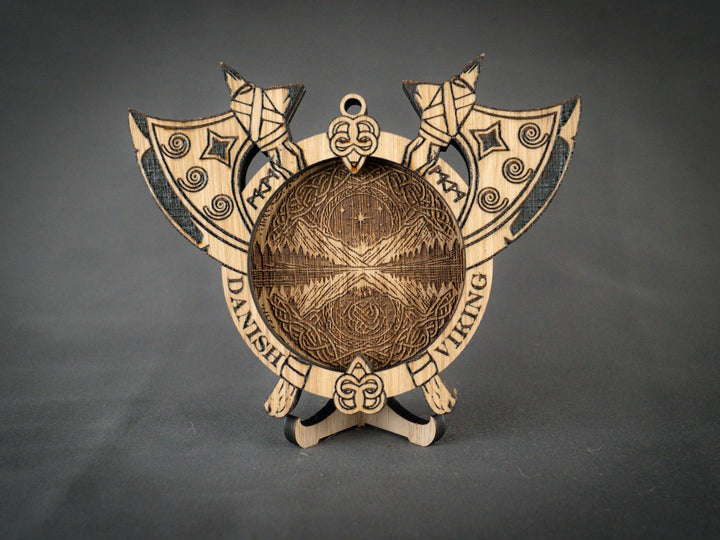 Nordstjerne i træ, ophæng fra Danish Viking-serien, dansk design