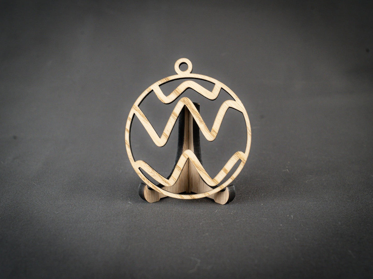 Julekugle m. Zig Zag