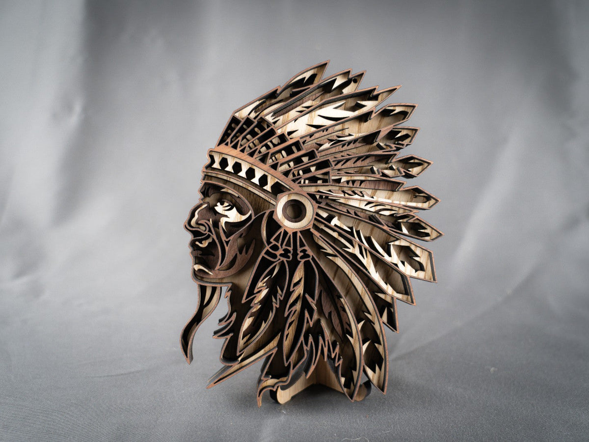Indianer warrior - lille