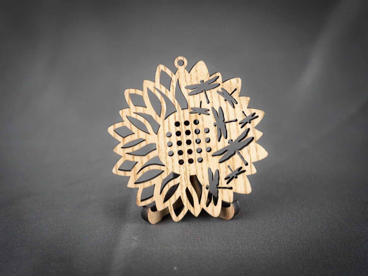 Blomst m. guldsmede