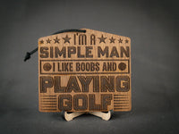 Boobs & playing golf
