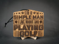 Boobs & playing golf