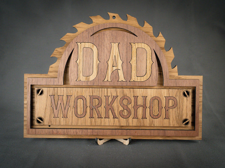 Garage skilt 1 "Dad workshop"