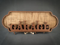Skilte "Garage" m. søm