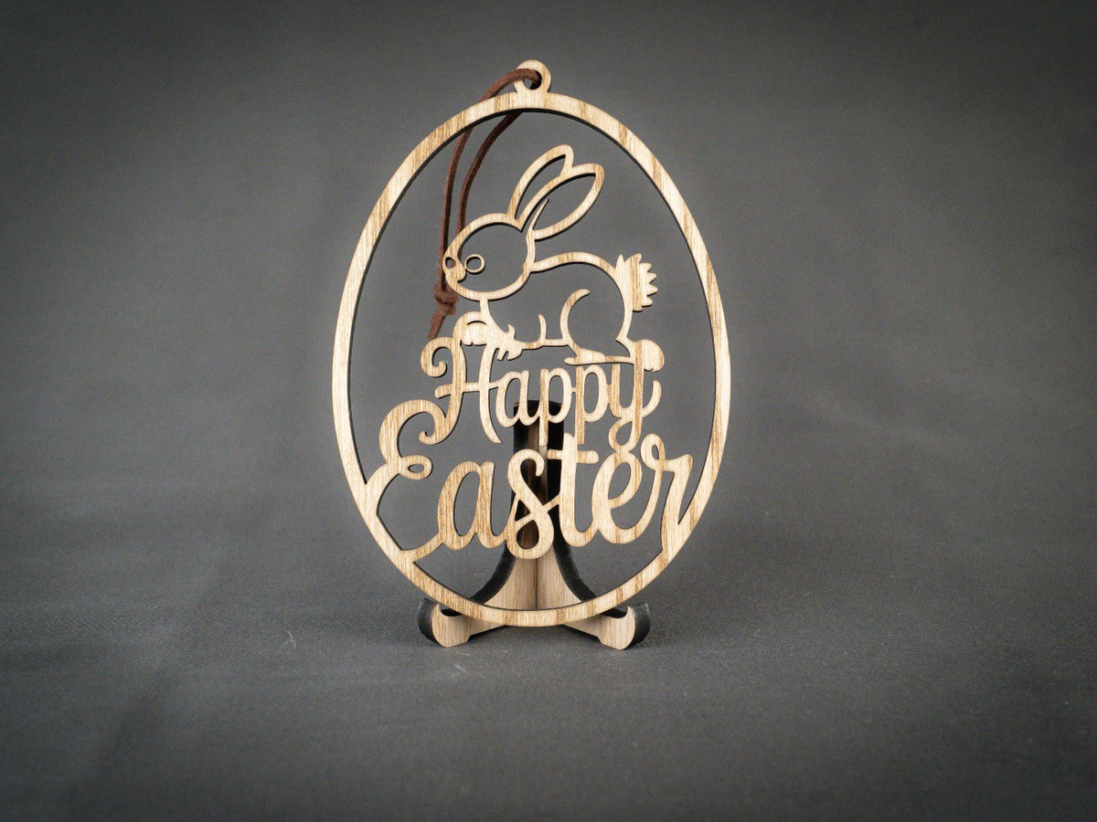 Påskeæg | "Happy Easter" m. kanin