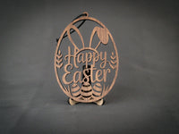 Påskeæg | "Happy Easter" m. kaninører
