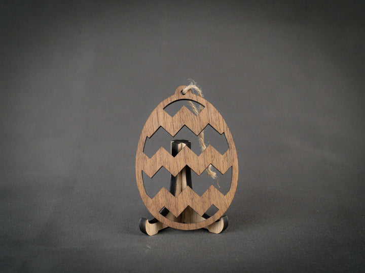 Påskeæg m. stor Zig Zag 80mm