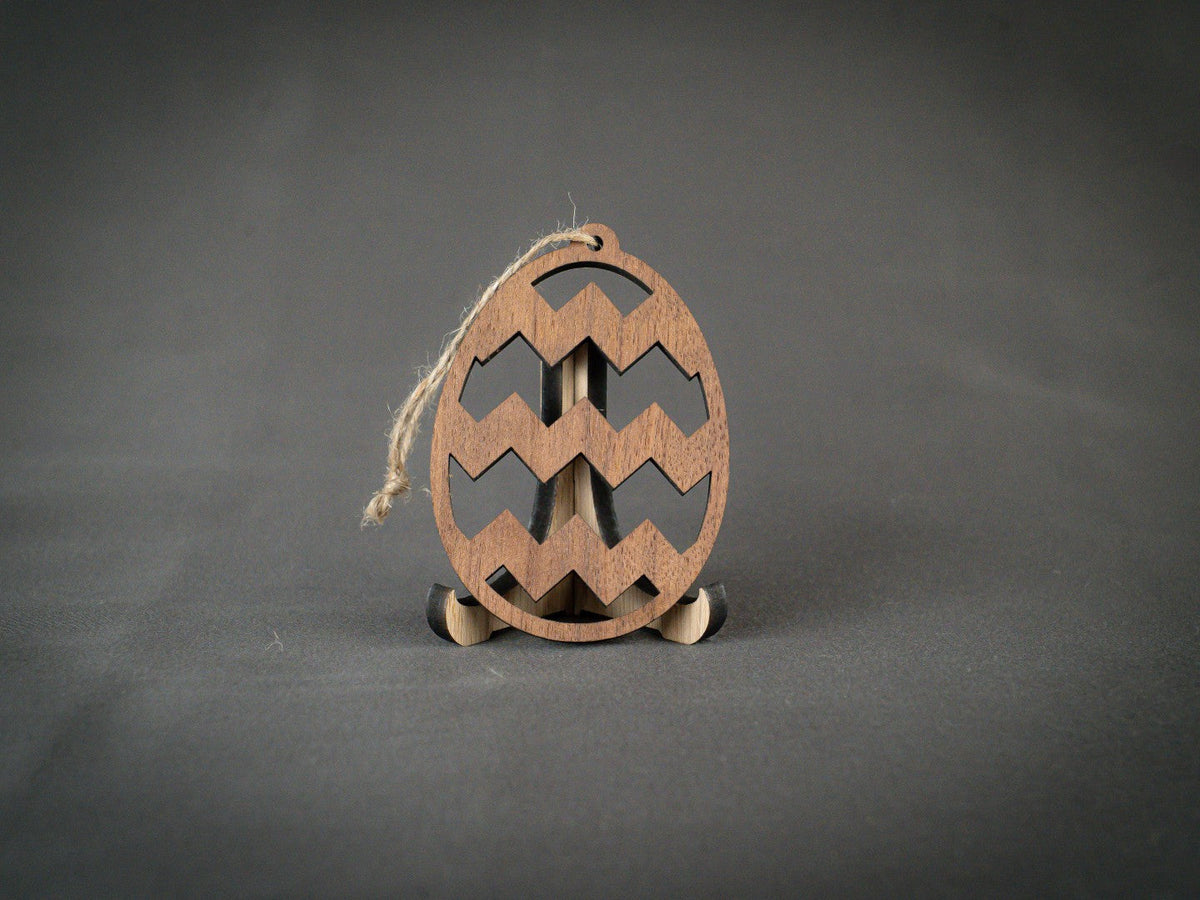 Påskeæg m. stor Zig Zag 80mm