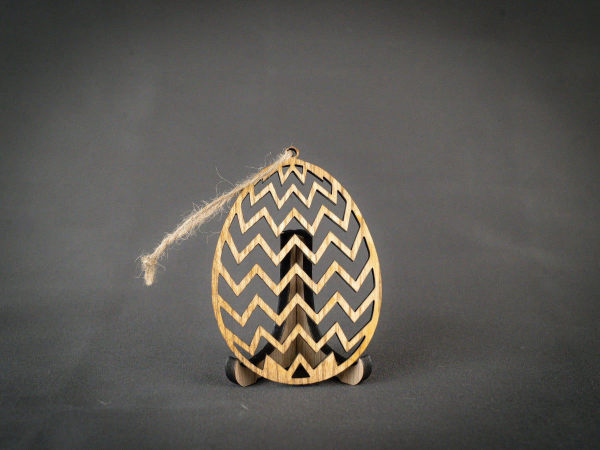 Påskeæg m. lille Zig Zag 80mm