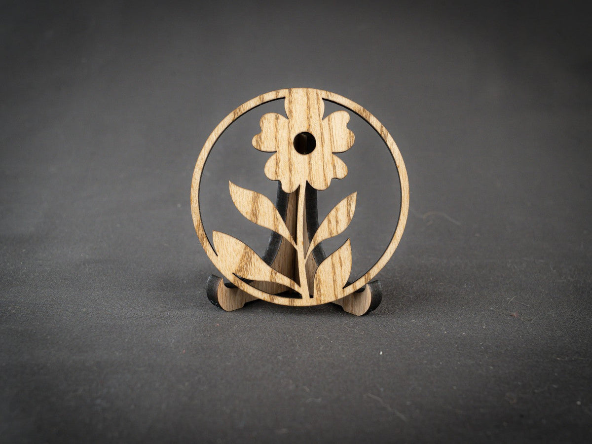 Coaster m. Simpel blomst