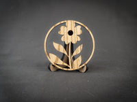 Coaster m. Simpel blomst
