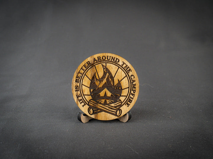Coaster | Life is better around the campfire | Ask