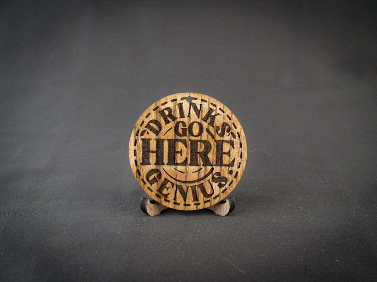 Coaster | Drinks go here genius | Ask