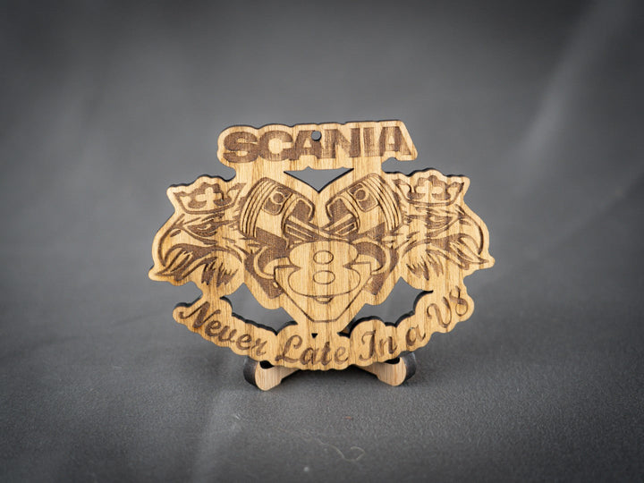 Logo | Scania Never late | Ask