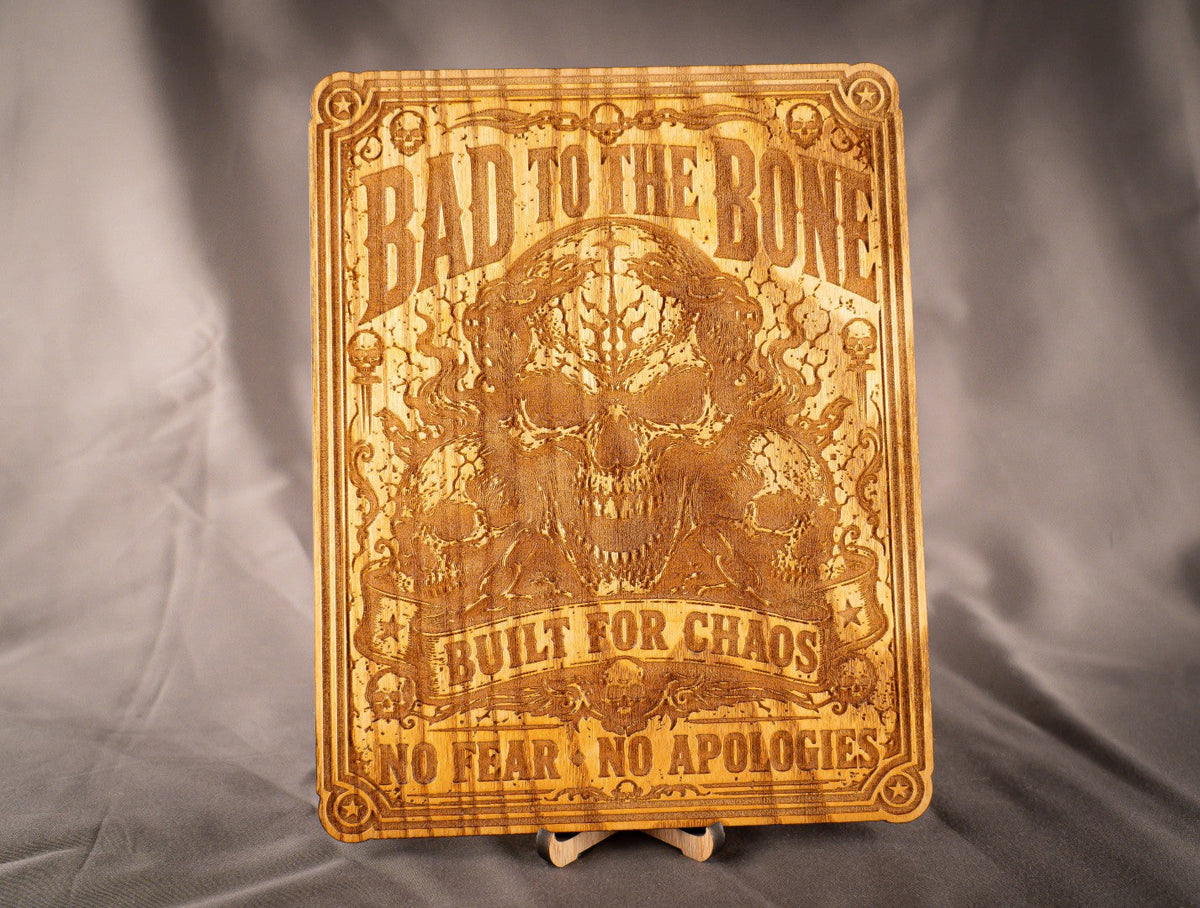 Skilt | "Bad to the bone" | Ask