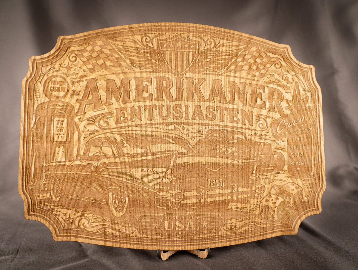 Skilt | "Amerikaner ent." | Ask